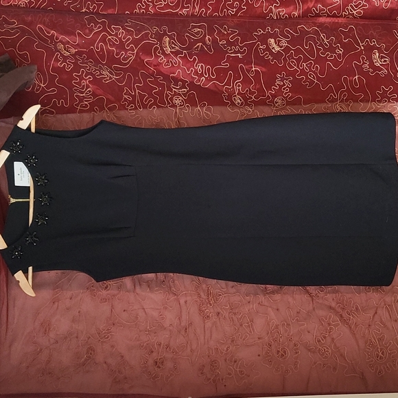 Kate Spade golden zippered black dress size 2 - Picture 1 of 7